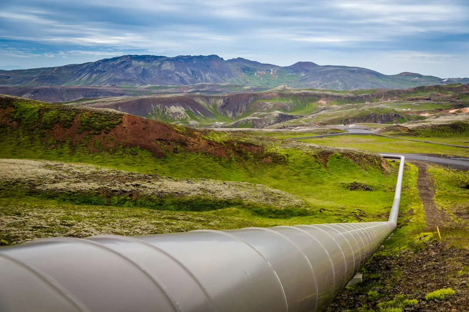 Gas pipeline crossing open land, representing post-production costs on a Texas royalty